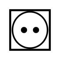 Torktumla vid normal temperatur, tvättsymbol